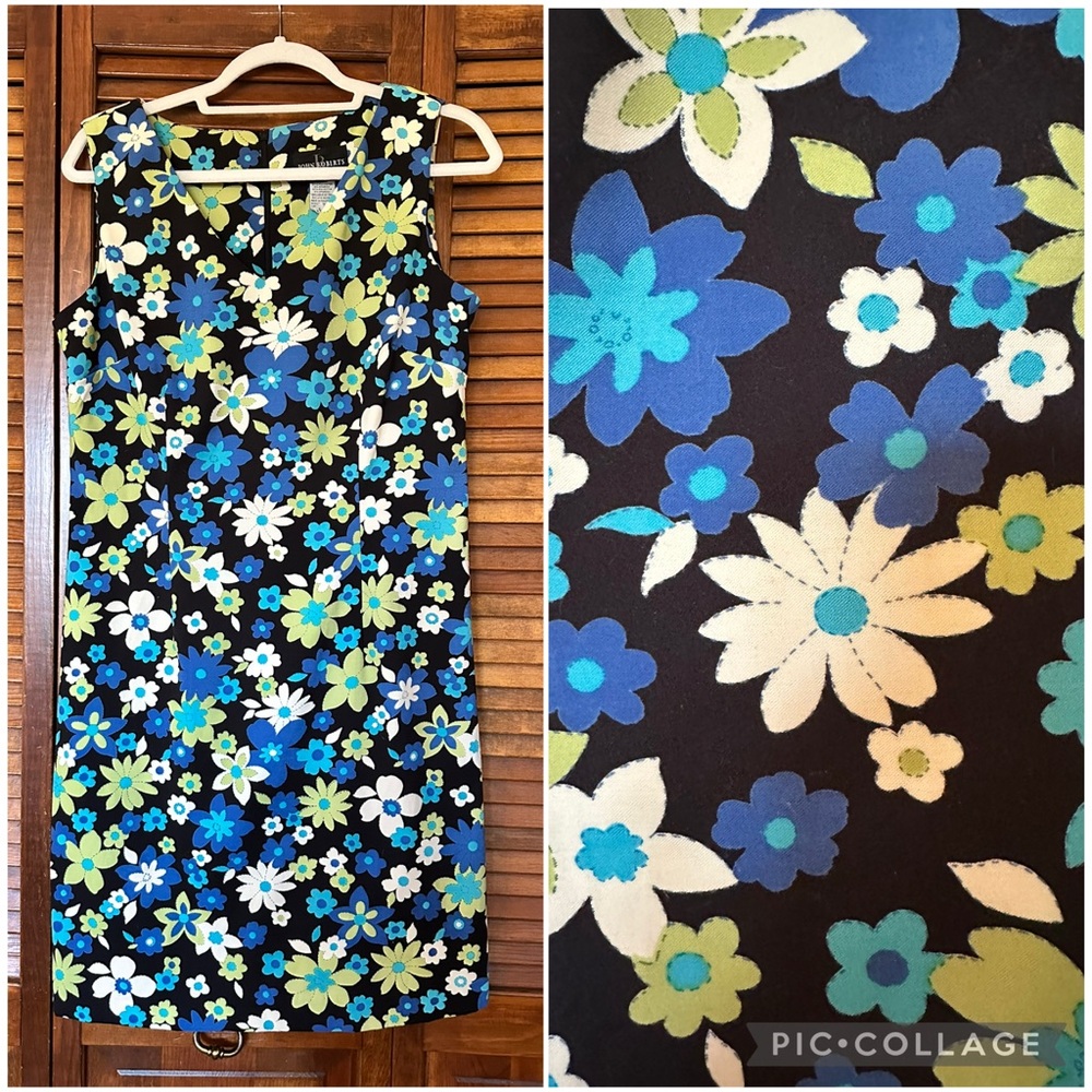 John Roberts retro y2k floral sheath dress in size 12